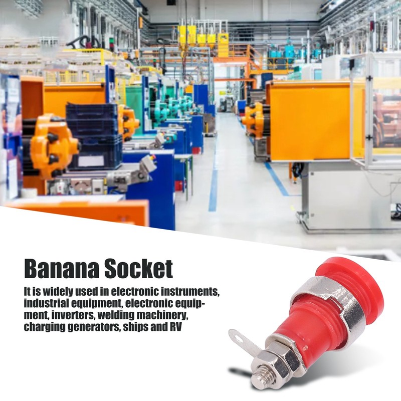 50Pcs Banana Socket 4mm Good Performance Durable Material Widely Used
