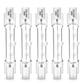 R7S Halogen Bulbs 78 mm 80 W 230 V Warm White Dimmable 2700 K Halogen Rods Linear J 78 mm R7S 1400LM for Living Room Lamp, Bulbs for Uplights, Work Lamps, Landscape Lights, Pack of 5
