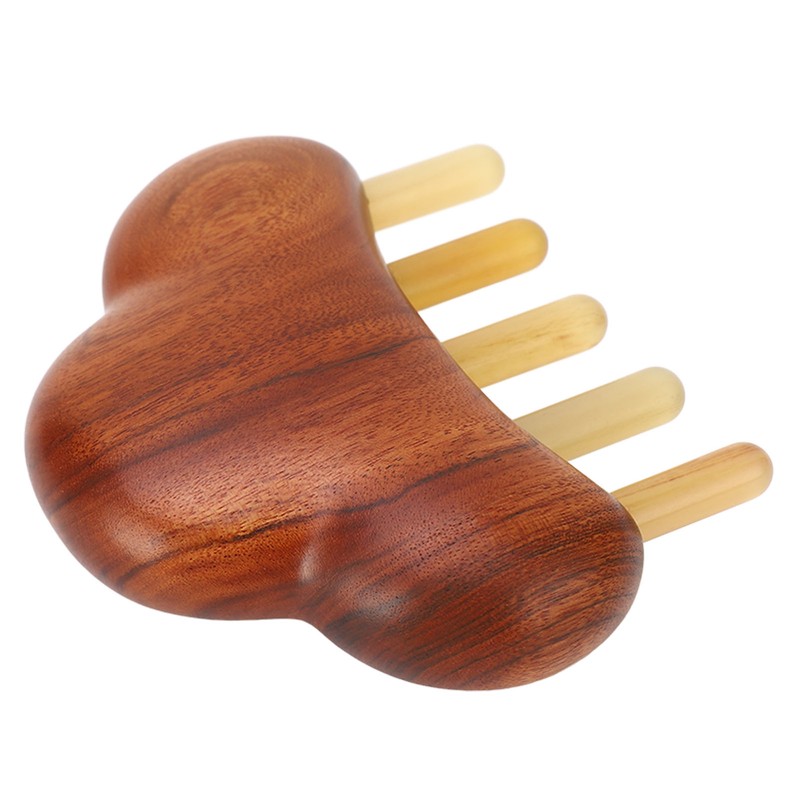 Sandalwood Meridian Comb Nose Massager Rosewood Scalp Massage Comb Set
