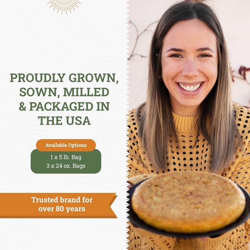 Pack of 3 Fine Ground Enriched White Stone Ground Corn