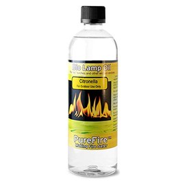PureFire Table Top Fire Bowl Citronella Fuel, (750ml) Outdoor Bio Lamp Oil, Portable Fire Pit Fuel, Table Fireplace (Citronella Fuel 750ML)