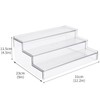Mowhut 3-Tier Clear Perfume Organizer, Adjustable & Extendable Perfume Tray,