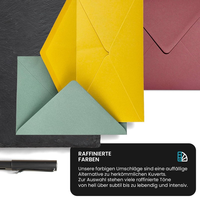 Netuno Keaykolour Rosebud Envelopes Dark Rose DIN B6 12.5 x