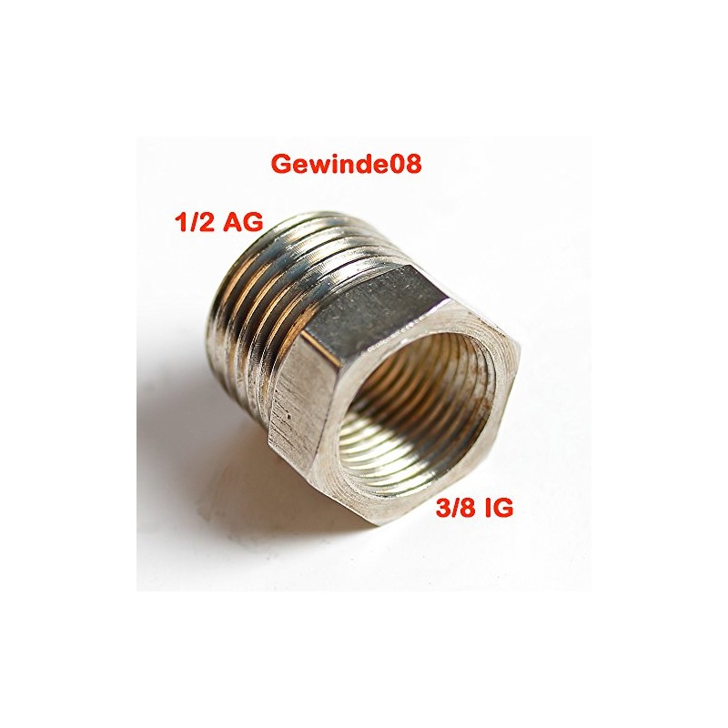 Thread Reducer From External Thread 1/2' Auf 3/8 Internal Thread