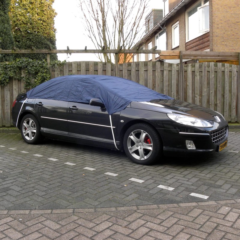 Carpoint Half Car Cover Polyester M 248 x 160 x