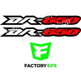 Factory EFX Red DR650 Dr 650 Swingarm Sticker Decals Graphics airbox tank dirtbike Supermoto