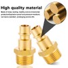 Brass Compressed Air Coupling Euro with Male Thread, 3/8 Inch