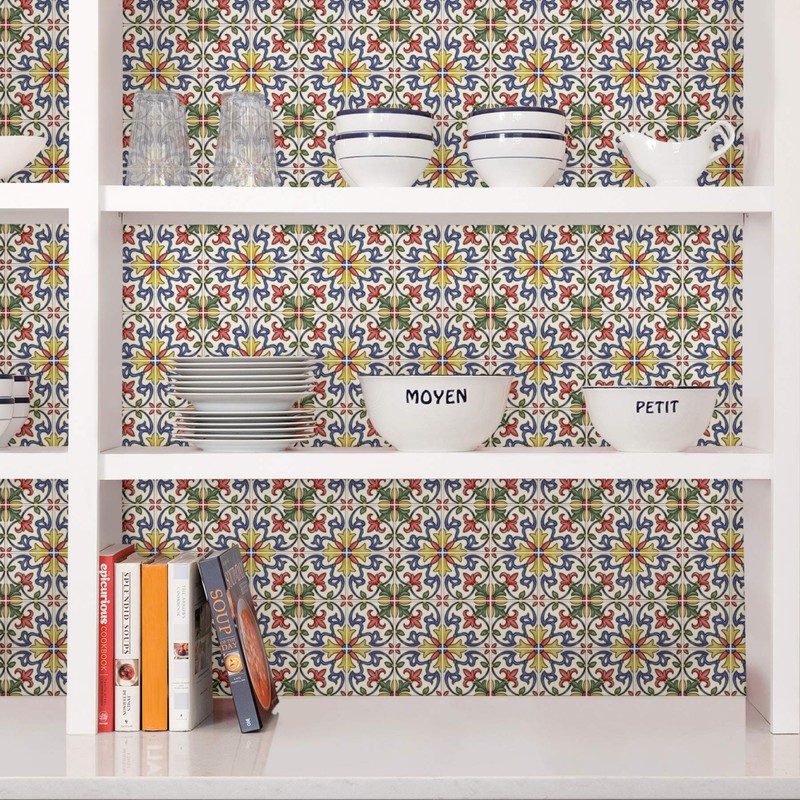 In Home NH2365 Tuscan Tile Peel & Stick Backsplash Tiles,