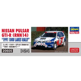 Hasegawa 1/24 Nissan Pulsar (RNN14) GTI-R 1991 1000 Lake Rally Plastic Model 20605