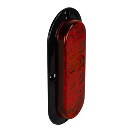Blazer International Hopkins C562RTM 6" LED Oval Stop/Tail/Turn Light – Red – Submersible – Flange Mount – FMVSS108/CMVSS Compliant – 12V