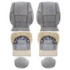AUTOKAY Leather Custom Made 2 Front Seat Covers Beige Tan