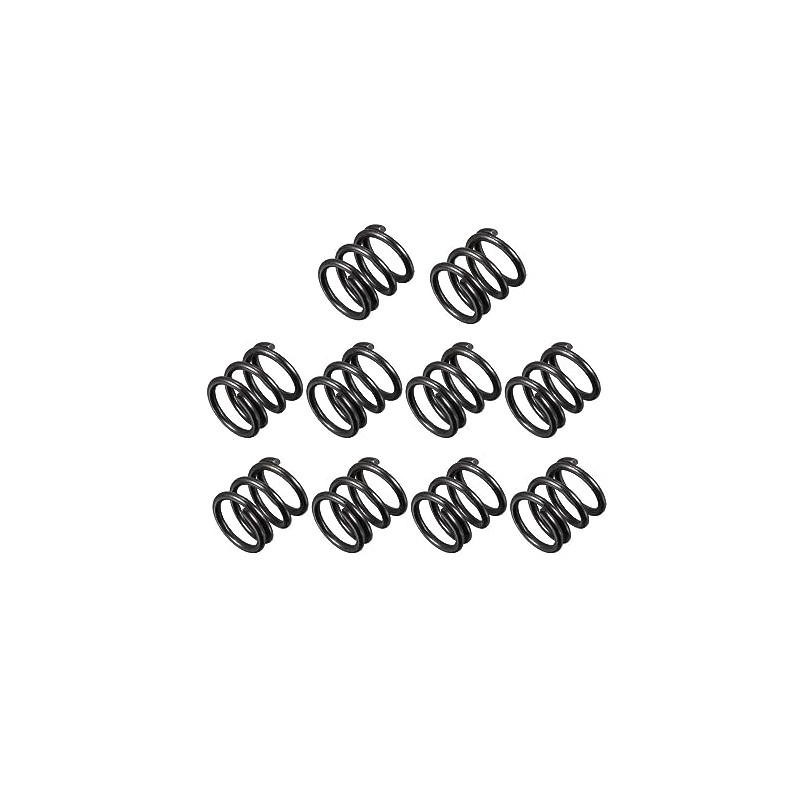 TOP-VIGOR 10Pcs Compression Spring, 1.2mm Wire Dia, 10mm OD, 10mm