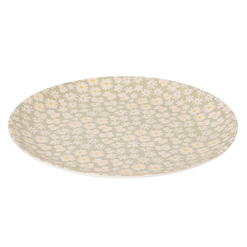 YöL Set of 4 Daisy Print Melamine Side Plates Summer