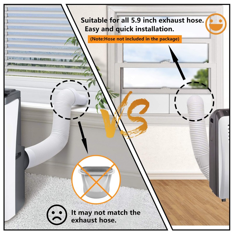 LBG Products Portable Air Conditioner Window Seal Plates Kit, Vertical