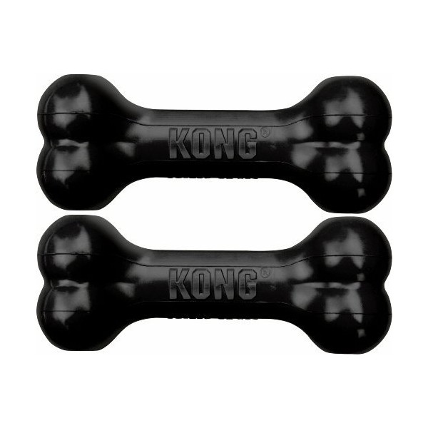 Kong Dog Goodie Bone Extreme (Large Pack of 2, Black)