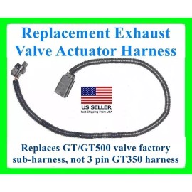 fits Mustang GT GT500 Exhaust Valve Actuator Harness Wiring Connector Muffler