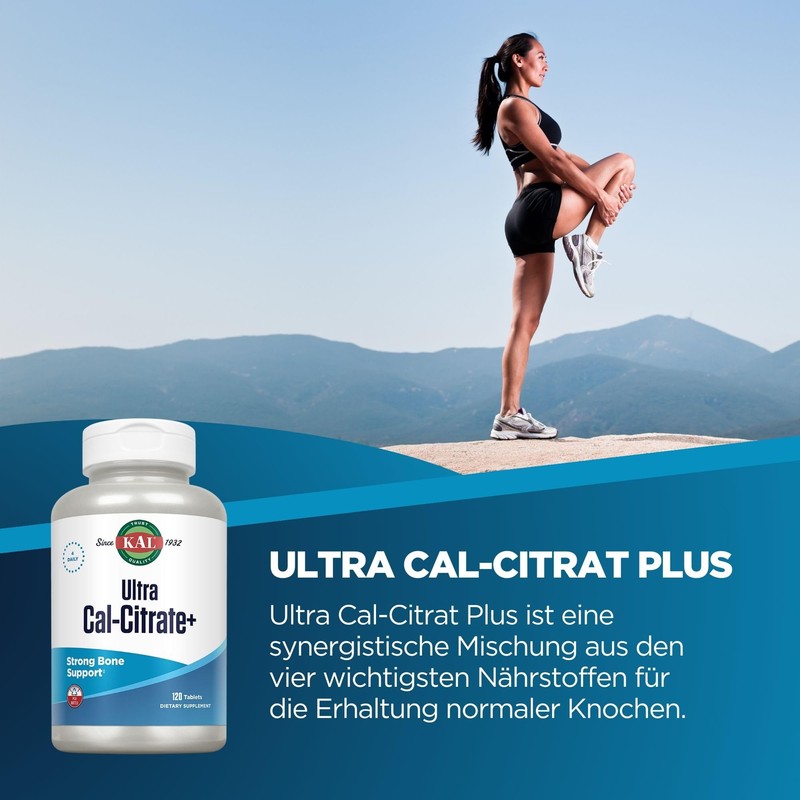 KAL Ultra Cal-Citrate Plus | vegan | laborgeprüft | 120