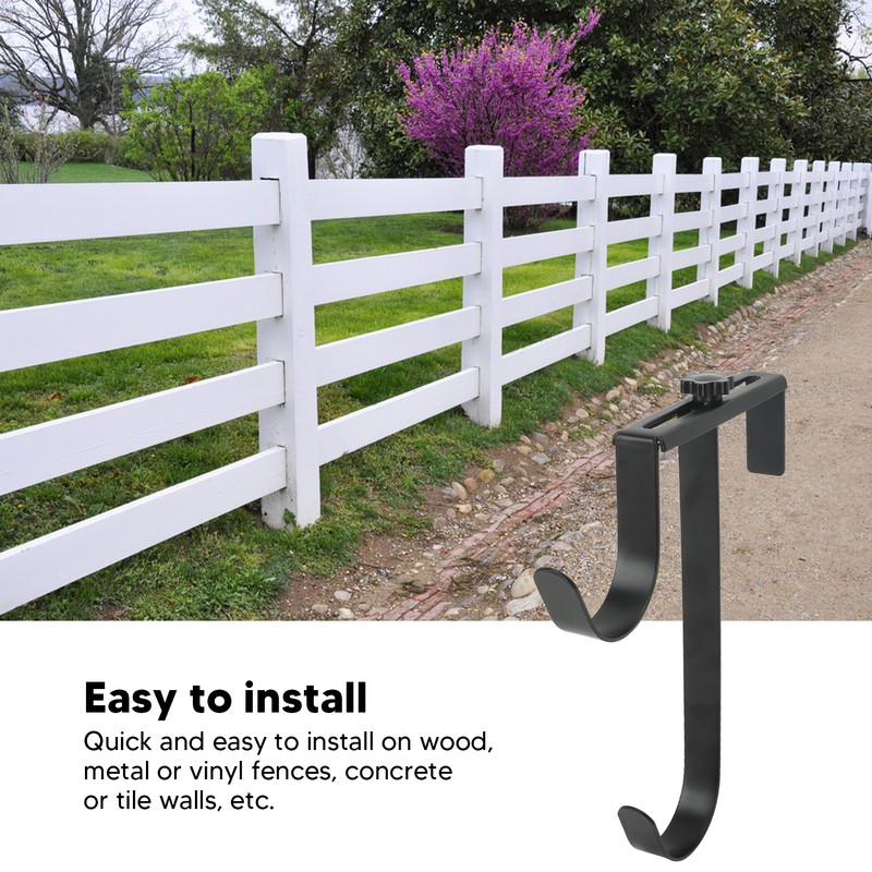 2Pcs Pool Pole Hanger Adjustable Metal Iron Pool Pole Hook