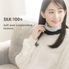 Milieu Women's Neck Warmer, 100% Silk, Made in Japan, Thin,