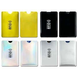 SZSL Anti-Skimming Case, IC Card, Interference, RFID Magnetic Protection, Card Case, Thin, Waterproof, Credit, Personal Data Protection, Card Data Protection, Security, 4 colors