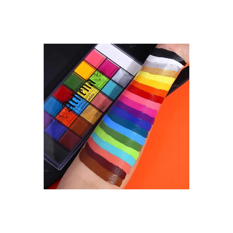 Kit De Maquillaje Pintacaritas Body Paint Acuarela Ucanbe