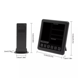 3 Channels Digital Weather Station Multi-function Alarm Calendar W/ Touch Screen