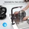 DR.PREPARE Oscillating Air Circulator Fan for Bedroom, 11.3” Height Powerful