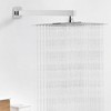 HarJue Shower Arm, Rain Shower Head Extension Extender, With Flange