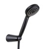 TATAY 1-function black ABS shower holder kit, including multi-position holder,