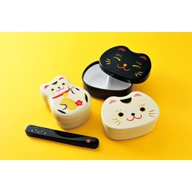 Tatsumiya Cat Facial Bento Cat Cat Size: Approx. W15 D11.2 H6.1 30360