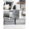 StorageWorks Closet Storage Bins, Large Storage Baskets with Clear Window