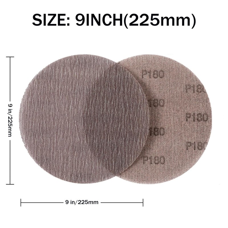9 inch Mesh Abrasive Sanding Disc Dust Free Hook and