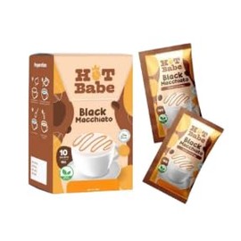 Hot Babe Black Coffee Mix by Kiray Celis, 10 sachets x 18g (180g, Black Macchiato)