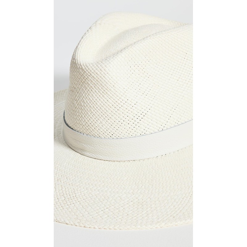 Brixton Women's Harper Panama Straw Hat, Panama White, L