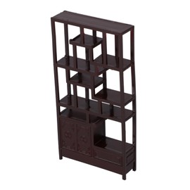 Toyvian Miniature Furniture Home Decor Display Shelf House Decorations for Home Vintage Decor Tiny Furniture Bookcase Miniature Bookshelf Tiny Bookcase Mini Furniture Coffee Abs