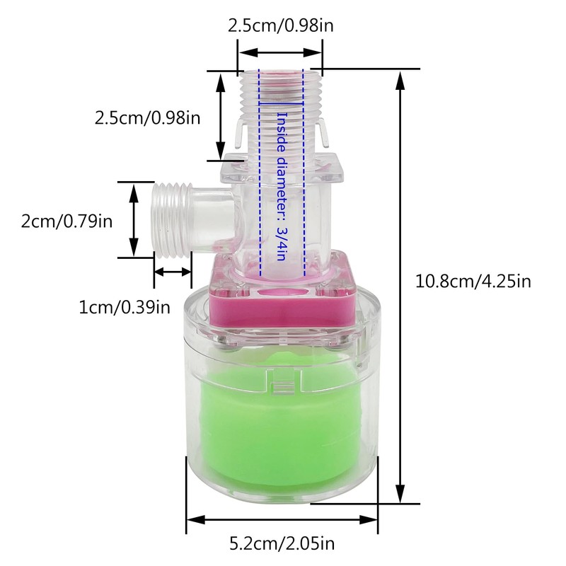Transparency Water Float Valve, Water Level Control Water Tank Traditional