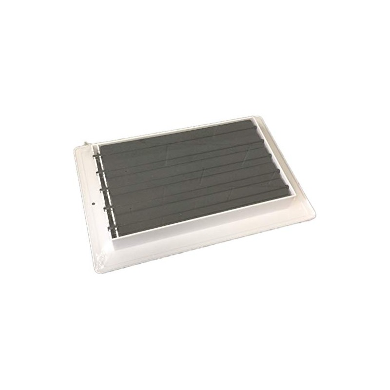 Two-way plastic side wall/ceiling register in white 10"w X 6"h