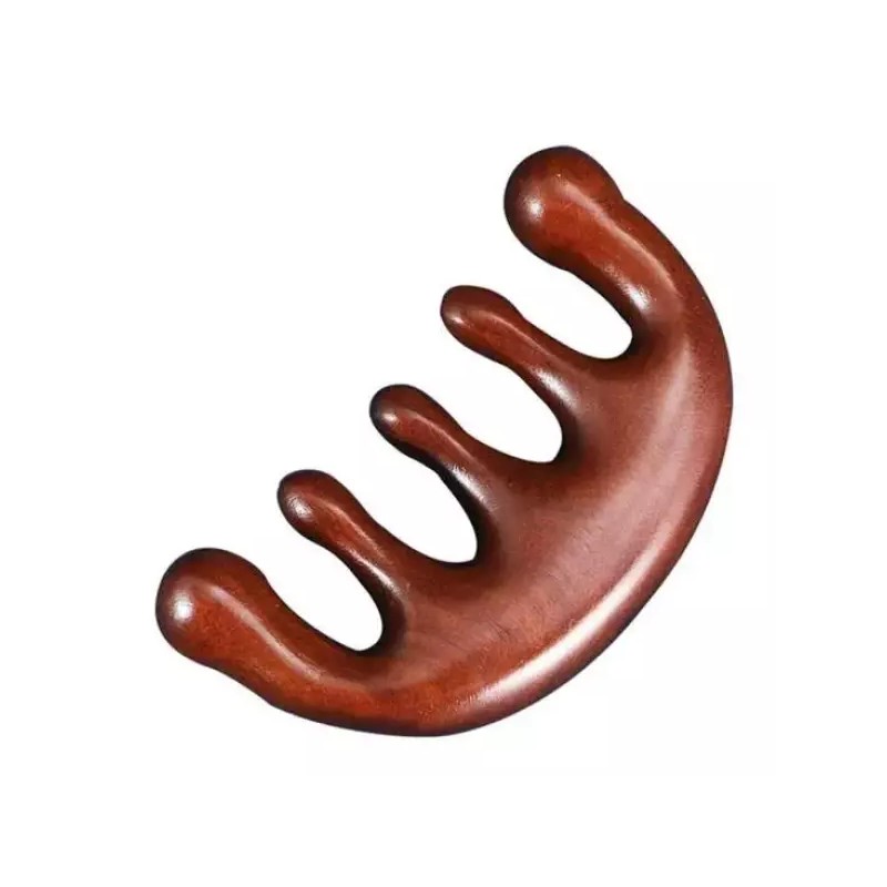 B 괄사마사지기 두피 얼굴 괄사 스틱 우드 마사지 빗 B