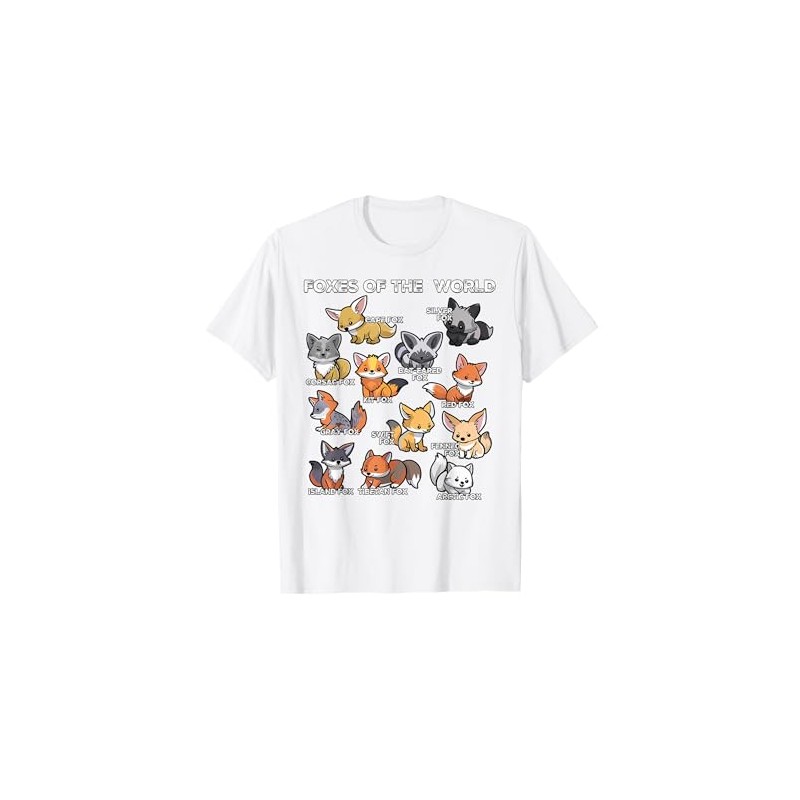 Foxes of the World Educational Animal Fox Lover Kawaii Fox