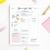 Boost Productivity with Undated Daily Planner - 50 Tear-Off Sheets