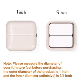 20 PCS Self-Stick Furniture Sliders,1 Inch OD Square Furniture Sliders for Carpet,Furniture Moving Glides for Furniture-Adhesive Carpet Sliders