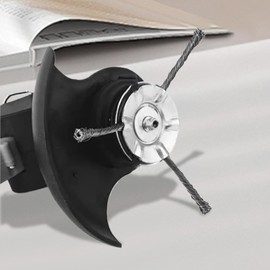 Steel Wire Wheel Grass Trimmer | String Cutter 6 Inch Attachment | Indestructible Lawn Mower Trimming Head for Grass Garden Outdoor Farm Weeding Landscaping