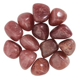 500 g Red Strawberry Quartz Tumbled Stones, Red Strawberry Quartz Stone Worry Stone, Natural Gemstones, Soap Stone, Smooth Healing Crystal, Worry Stone