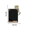 Chalkboards UK Small Memo Board/Chalkboard/Blackboard/Kitchen Chalk Board with Printed Kitten