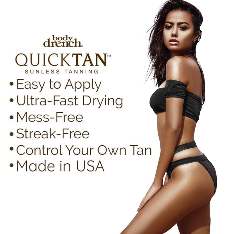 Body Drench QuickTan Instant Bronze Self Tanning Spray – Fast-Drying