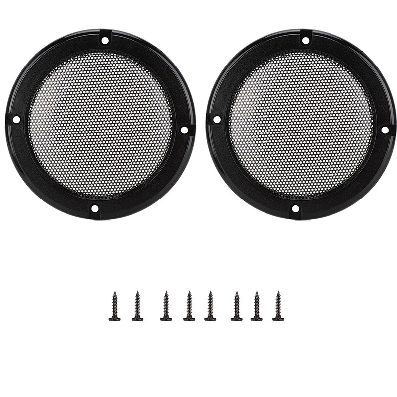 2 pcs 6.5 inch Audio Speaker Cover Decorative Circle Protective