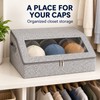 Hat Storage Box for Baseball Cap Organization – Clear Viewing