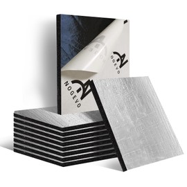 Nogevo 394mil 18sqft Car Sound Deadening Mat-Closed Cell Foam and Glass Fiber Auto Sound Deadener & Heat Insulation Material-Heat Shield Automotive for Hood Engine Roof Door and Trunk Dampening