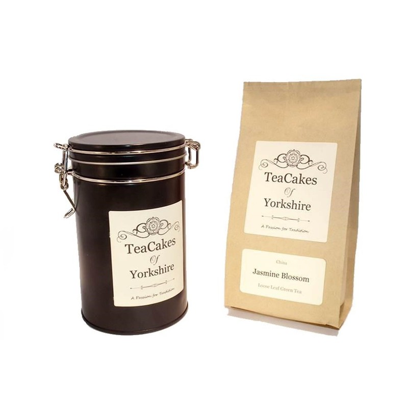 Jasmine Blossom Tea Gift Caddy 100g Airseal Green Flavoured Loose