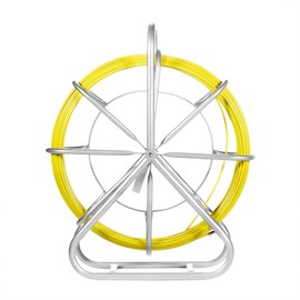 Fish Tape Fiberglass Reel Wire Cable Running Rod Duct Rodder Fishtape Puller 6mm (6mm)